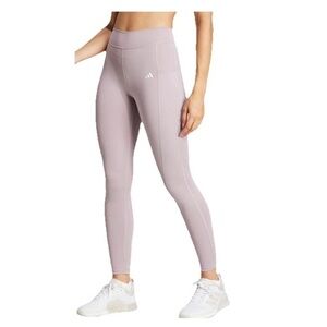 NWT Adidas Leggings 7/8 Training Optime Stash Pocket New 1X XL $55 Pink Purple